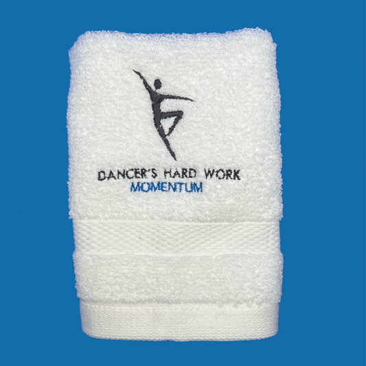 Dancer's Hard Work sweat towel is perfect for dance workouts and dance class.